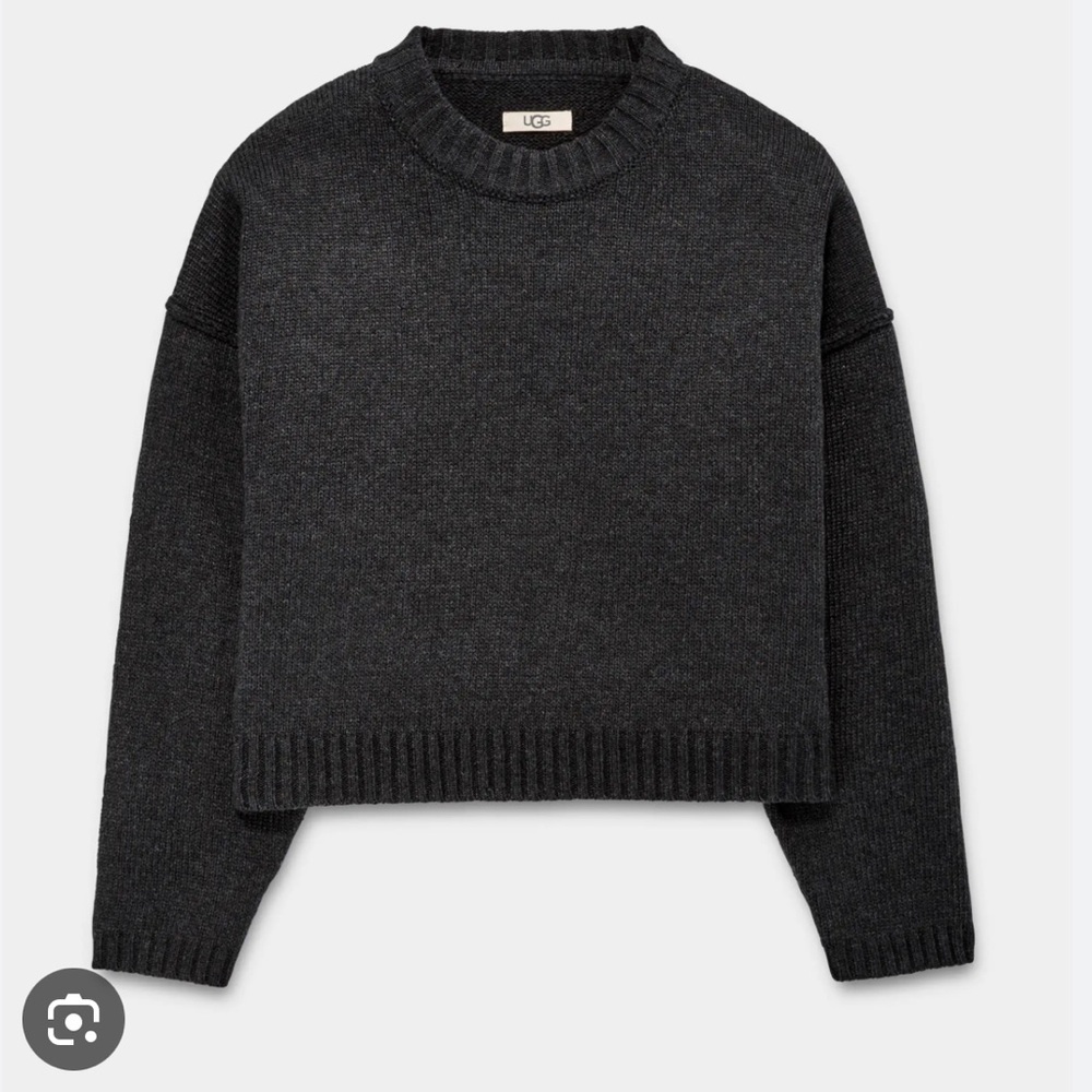 UGG Black Crew Neck Sweater Classic Knit Style